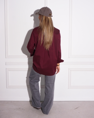 BASIC BLOUSE BORDEAUX