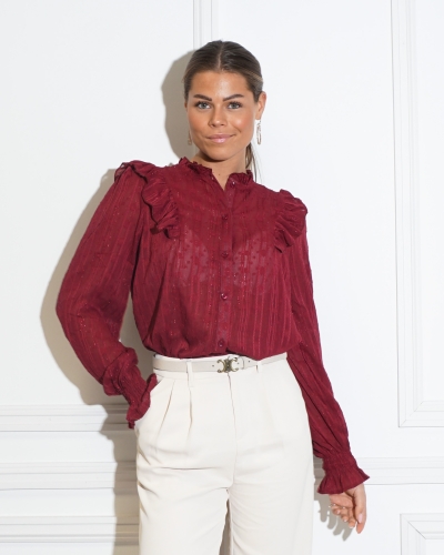 Gossip BLOUSE AMIRA BORDEAUX