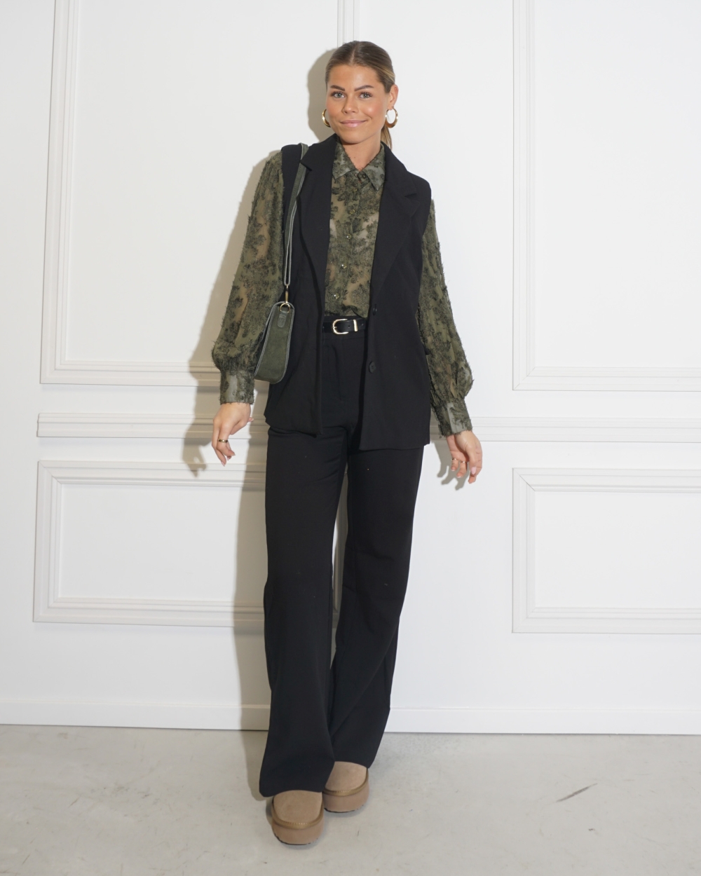 BLOUSE NISA GROEN