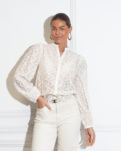 Nukus BLOUSE MALAGA WIT