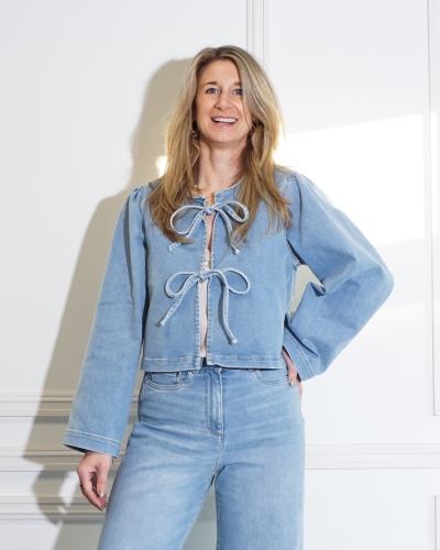 Nukus BLOUSE BOWY DENIM 