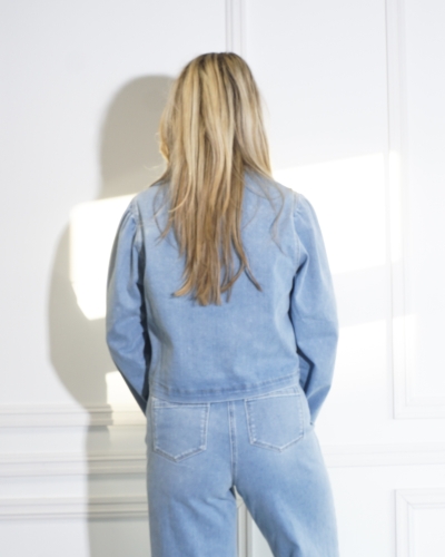 BLOUSE BOWY DENIM 