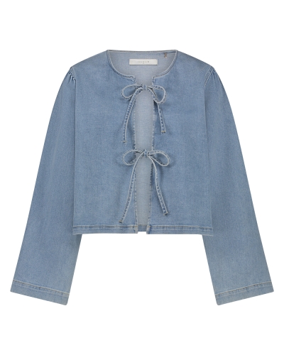 BLOUSE BOWY DENIM 