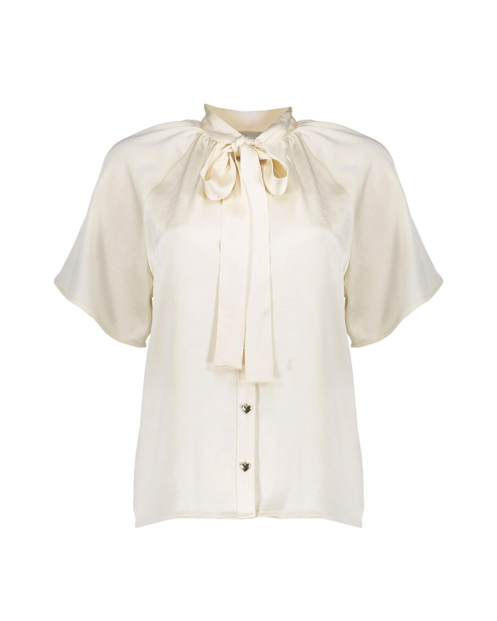 BLOUSE MET SATIJNEN LOOK