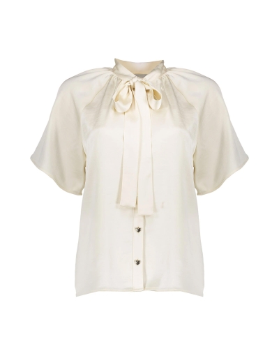 BLOUSE MET SATIJNEN LOOK