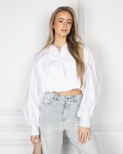 Gossip CROPPED BASIC BLOUSE WIT
