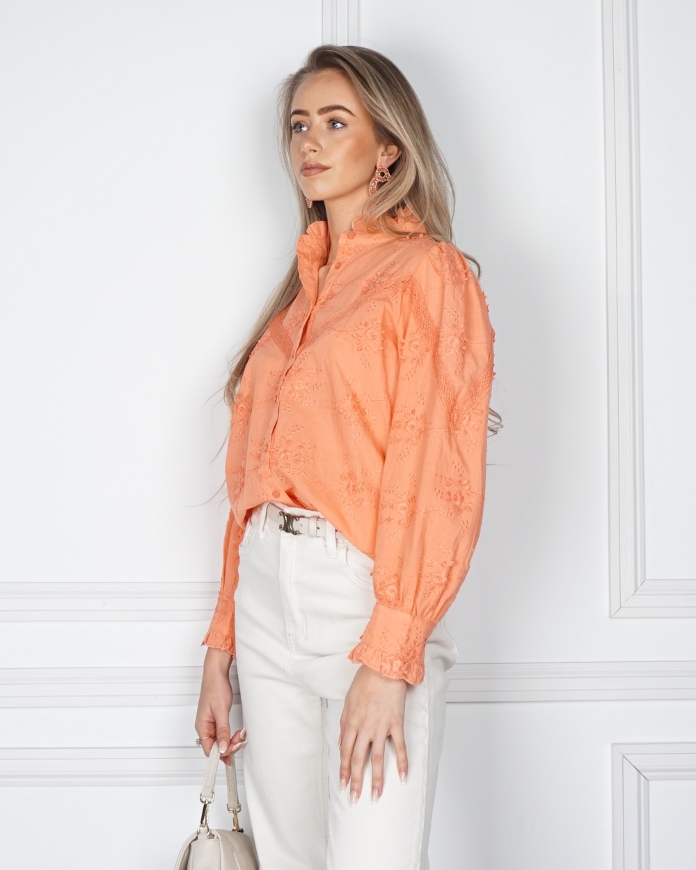 BLOUSE FLOWER LOREN ORANJE