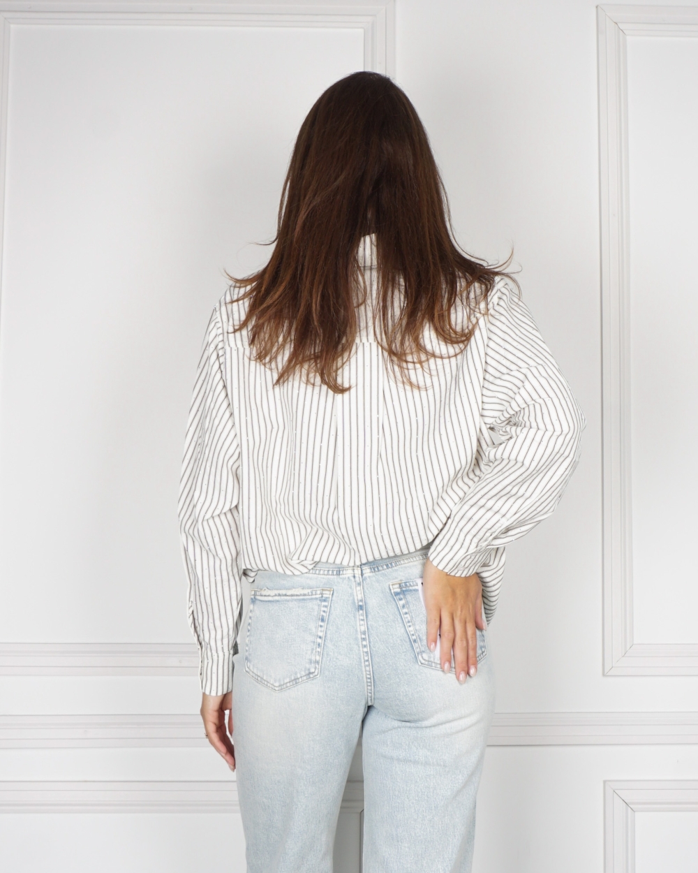 BLOUSE DALMA ECRU/BRUIN