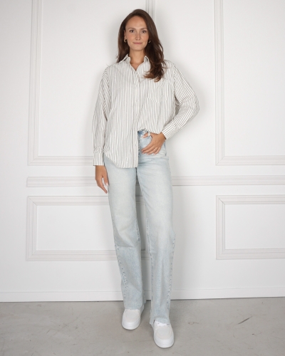 BLOUSE DALMA ECRU/BRUIN