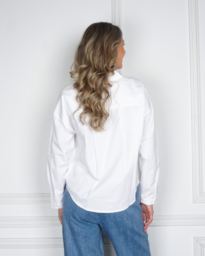 BLOUSE MET PLOOIDETAILS WIT