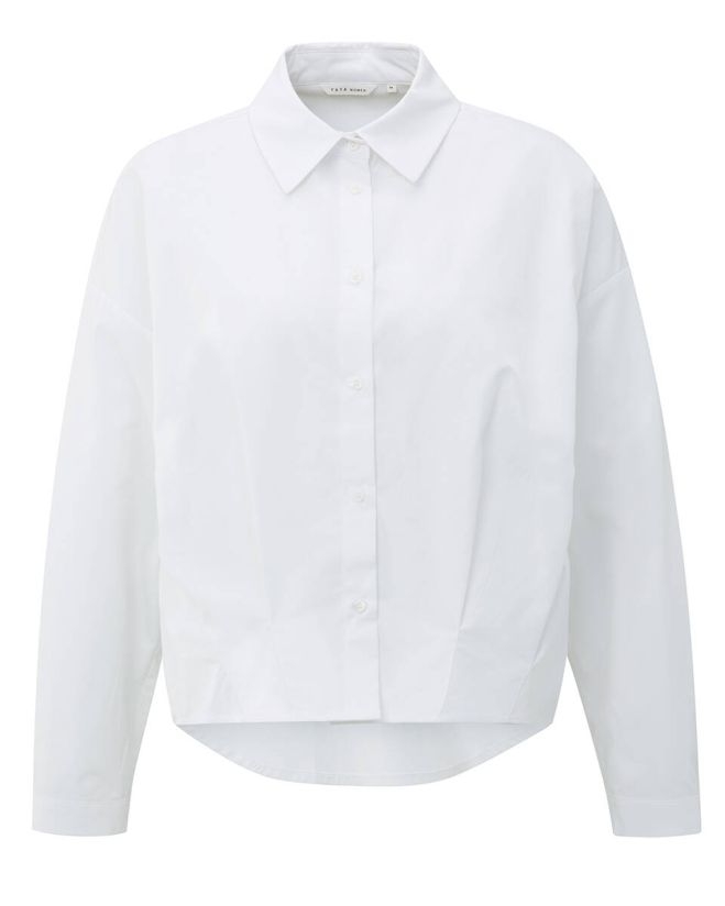 BLOUSE MET PLOOIDETAILS WIT