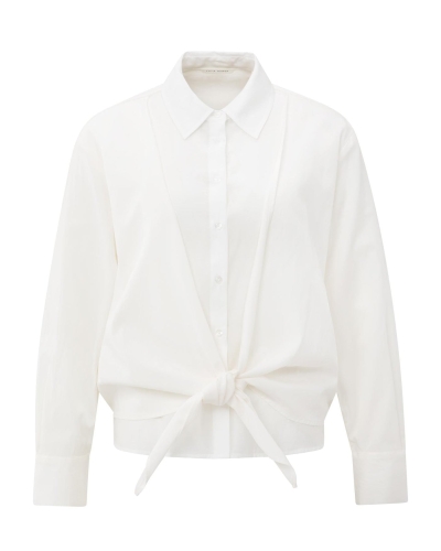 BLOUSE MET KNOOPDETAIL WIT