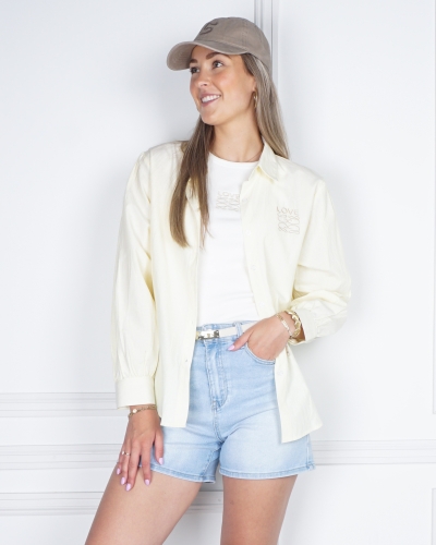 Gossip GESTREEPTE BLOUSE LOU GEEL