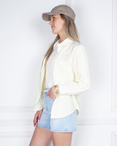 Gossip GESTREEPTE BLOUSE LOU GEEL