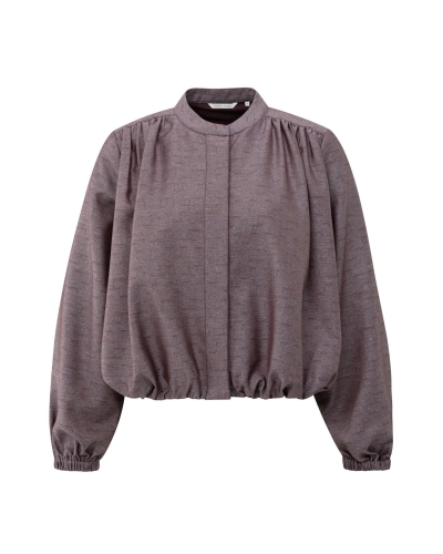 BALLOON BLOUSE JACKET PLUM