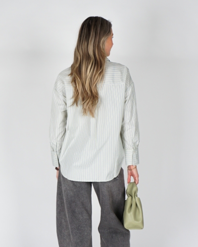 BLOUSE GESTREEPT GROEN