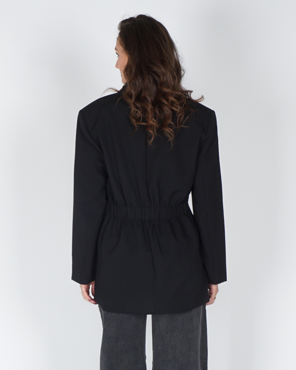 OVERSIZED BLAZER LESLIE ZWART