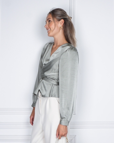 BLOUSE RISTA GROEN
