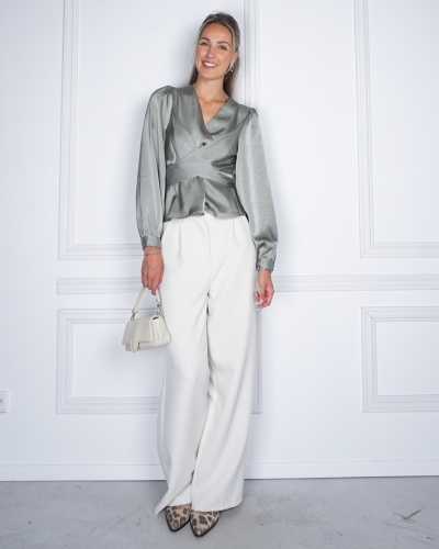 BLOUSE RISTA GROEN