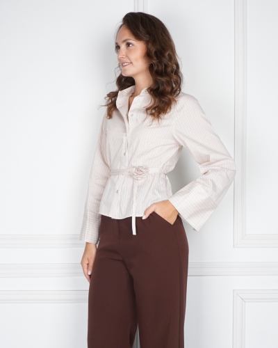 BLOUSE CLARIDA ROSE BEIGE