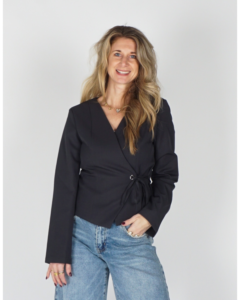 BLOUSE SIMMI GRIJS
