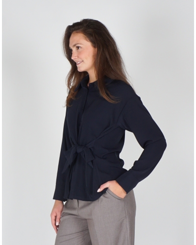 Gossip BLOUSE MET KNOOP BLAUW