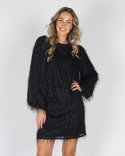 Studio Amaya BLOUSE VELVET ZWART