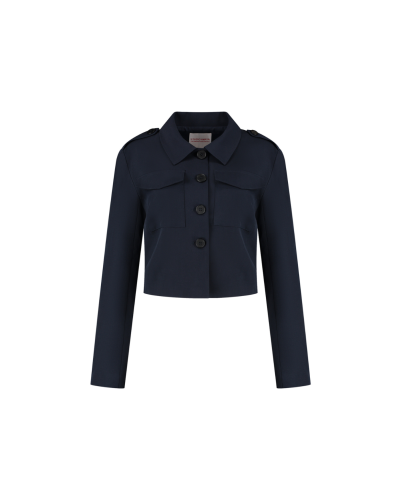 BLOUSE SNOW DONKERBLAUW