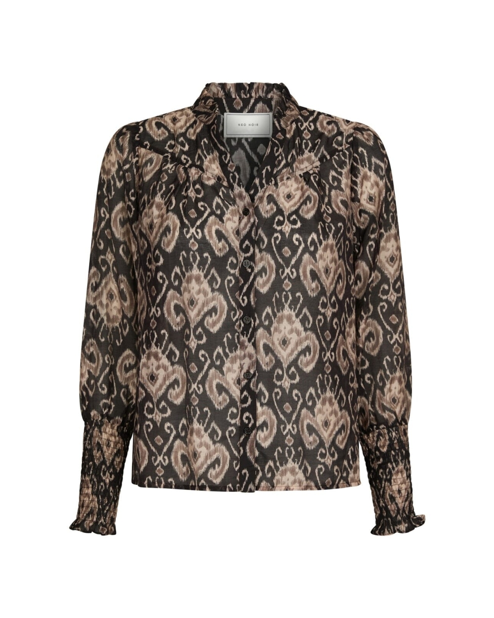 BLOUSE CAMISA ZWART