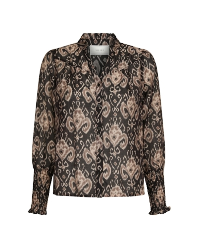 BLOUSE CAMISA ZWART