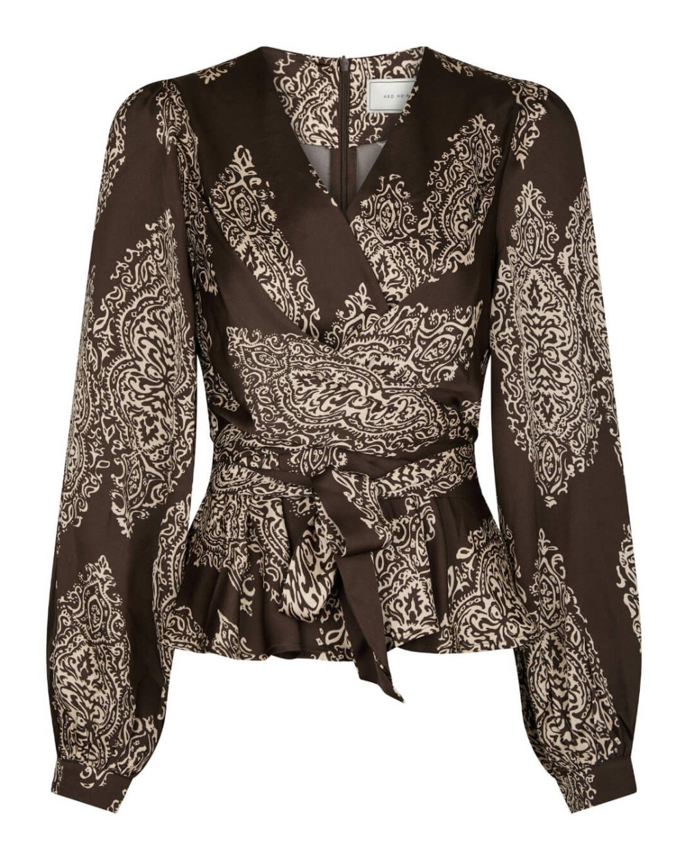 BLOUSE RISTA PAISLEY BRUIN