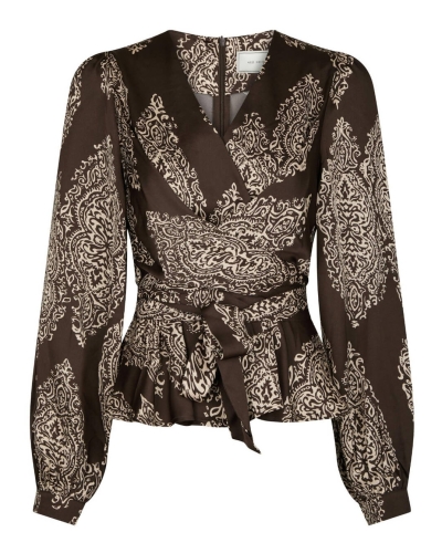 BLOUSE RISTA PAISLEY BRUIN