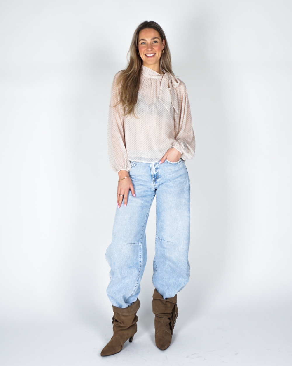 BLOUSE PATTI ECRU