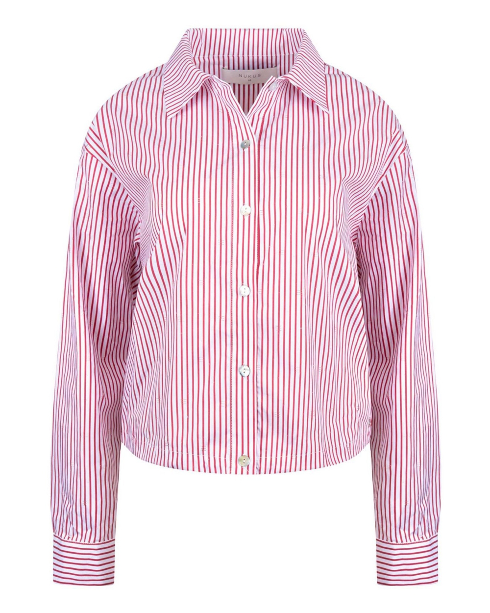 BLOUSE ARIANA STRIPE ROOD/WIT