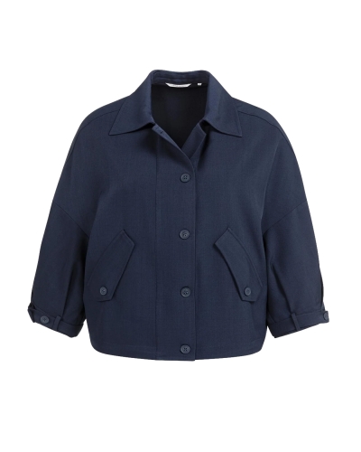 BLOUSEJACK DONKERBLAUW