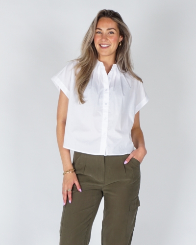 YAYA MOUWLOZE BLOUSE MET KNOOPDETAIL WIT