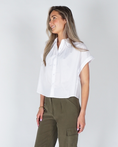 YAYA MOUWLOZE BLOUSE MET KNOOPDETAIL WIT