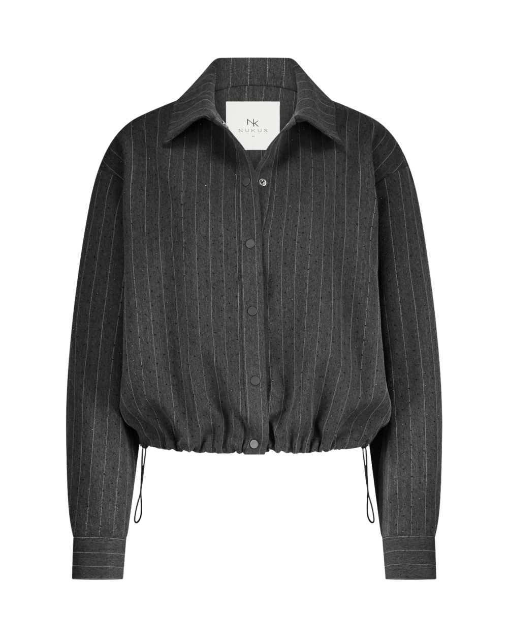 BLOUSE NEWPORT STRIPE STRASS GRIJS