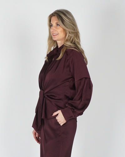 Neo Noir BLOUSE NAJA BURGUNDY