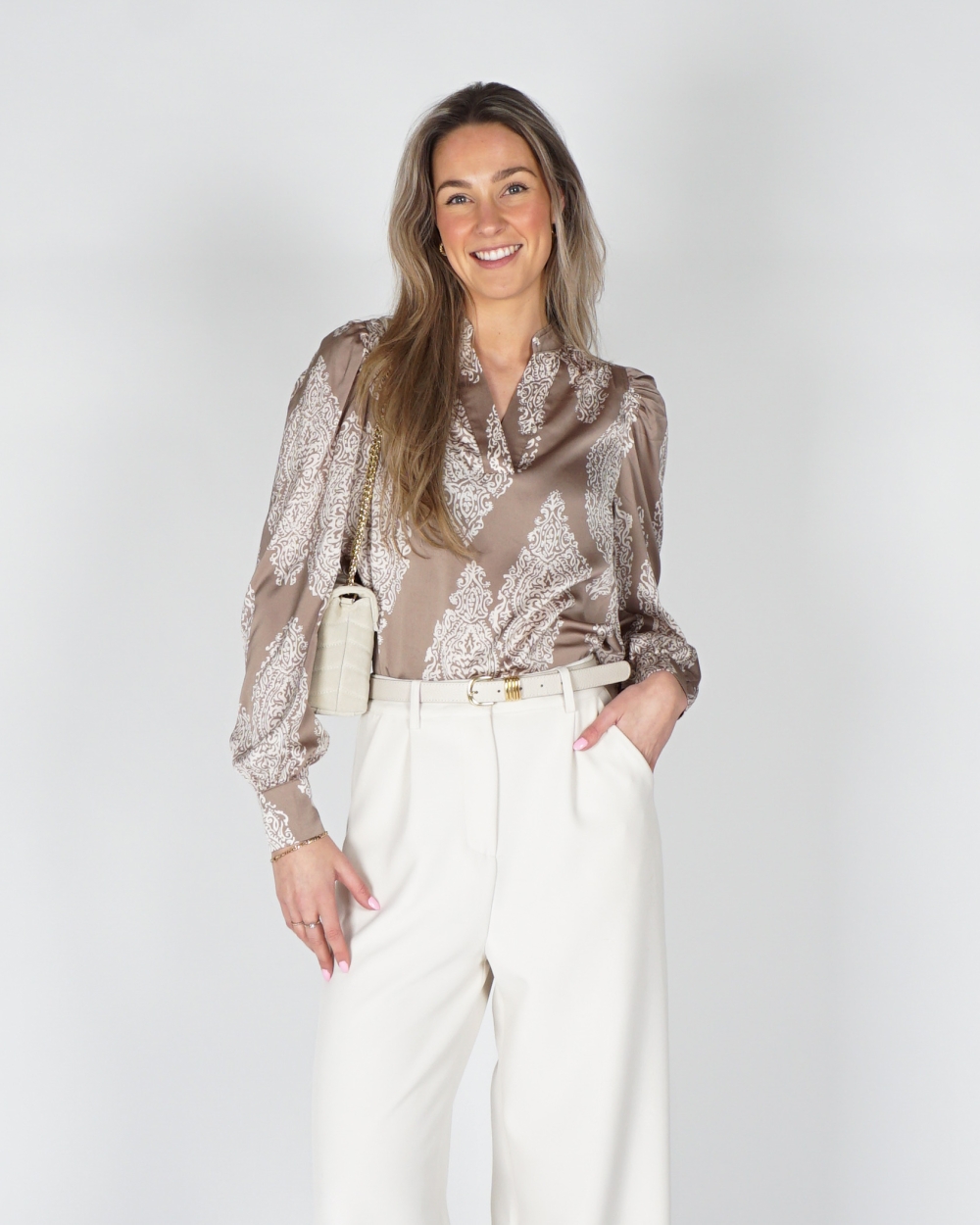 BLOUSE ROSSLYN TAUPE