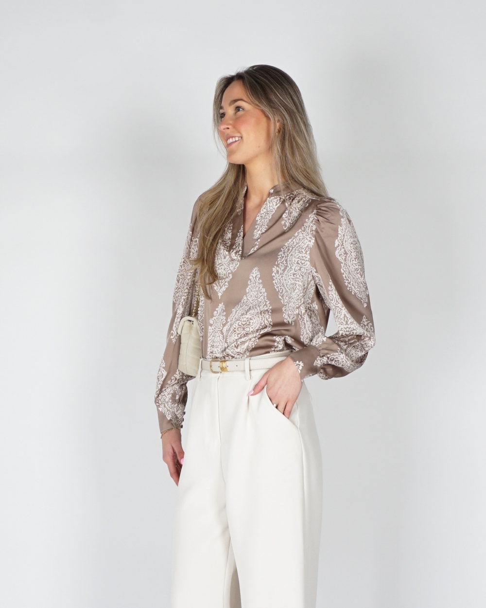 BLOUSE ROSSLYN TAUPE