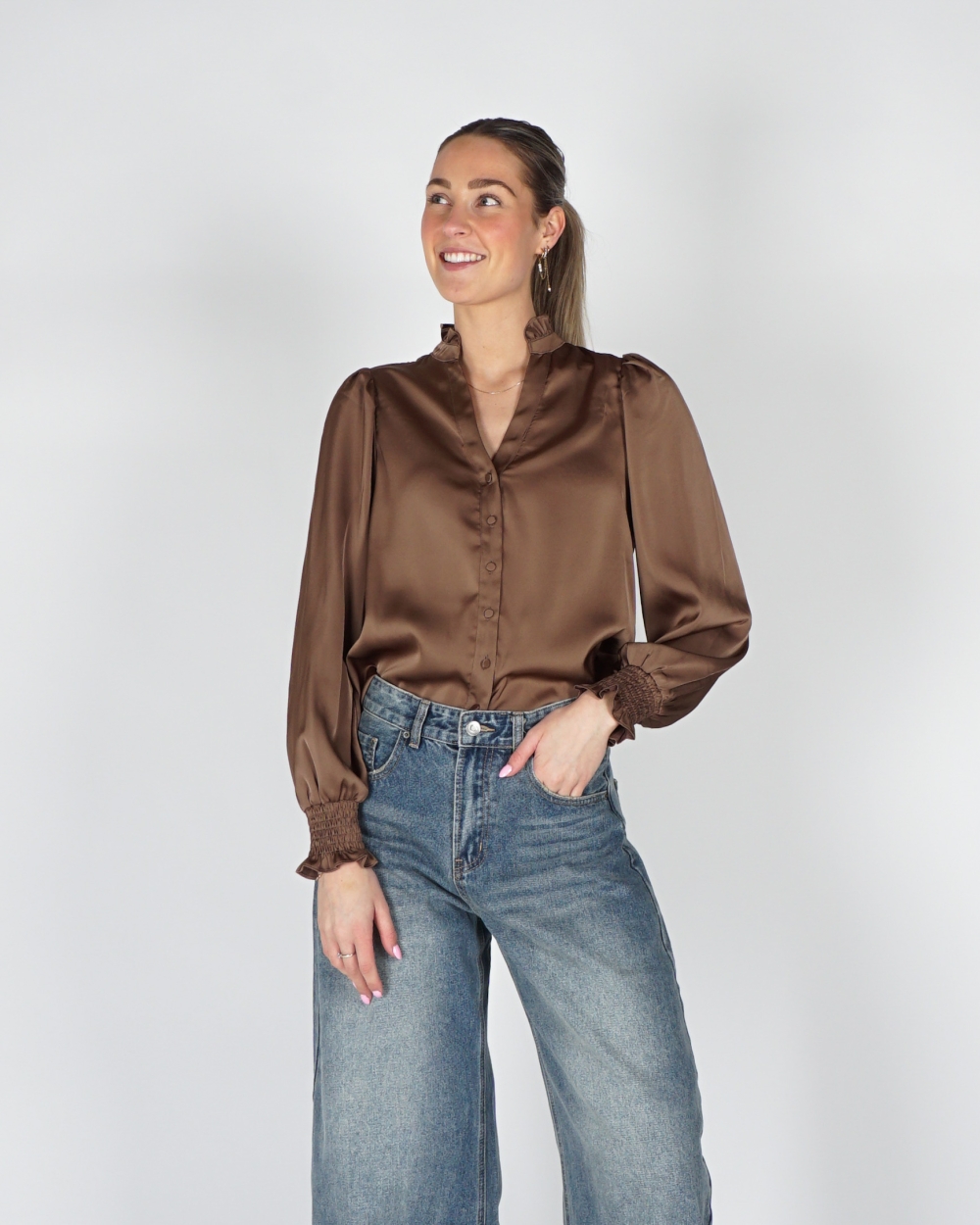 BLOUSE DELSIE BRUIN