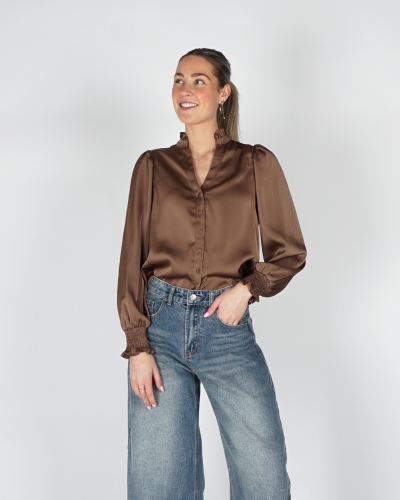 Neo Noir 167479-306 BLOUSE DELSIE SATIJN