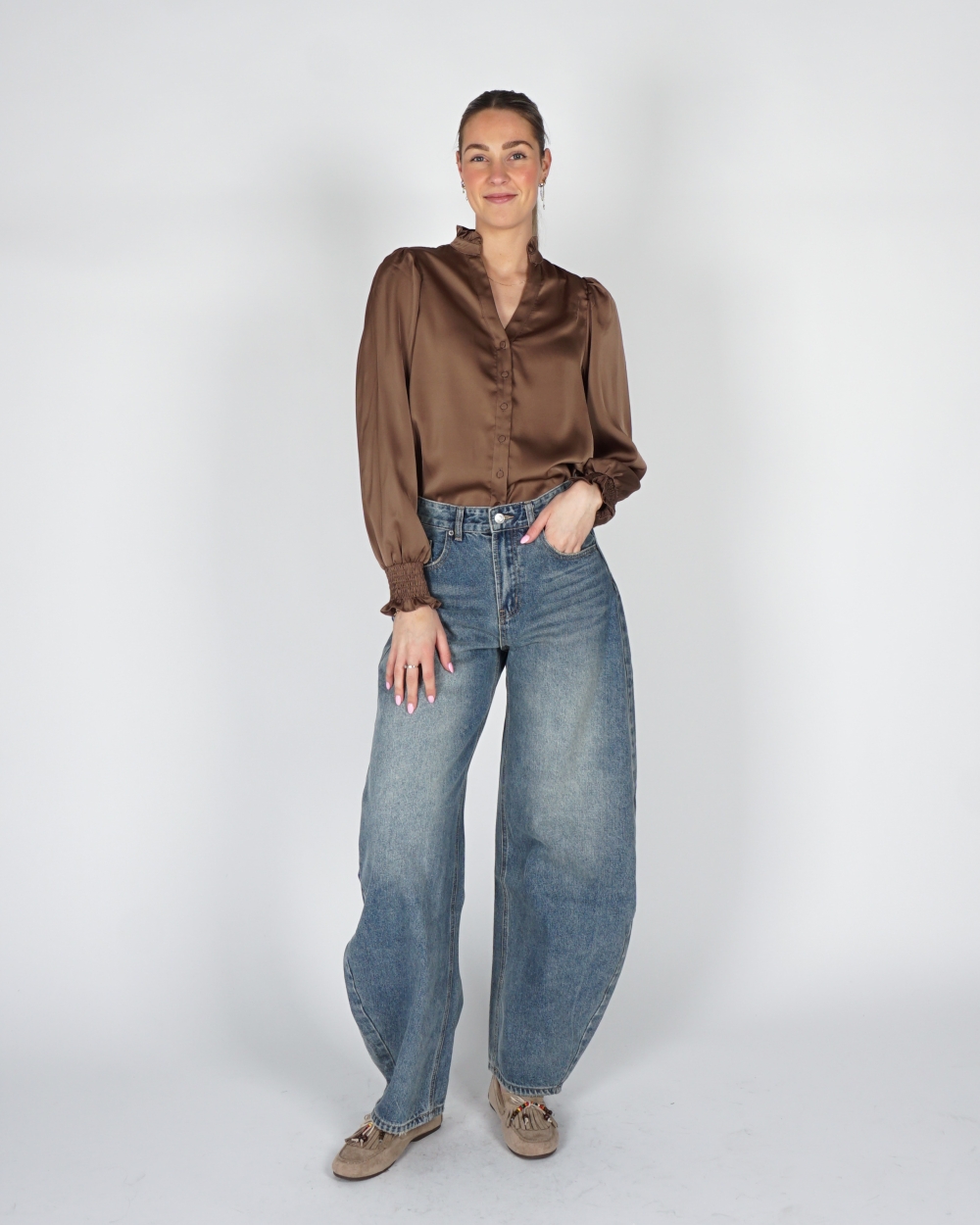 BLOUSE DELSIE BRUIN