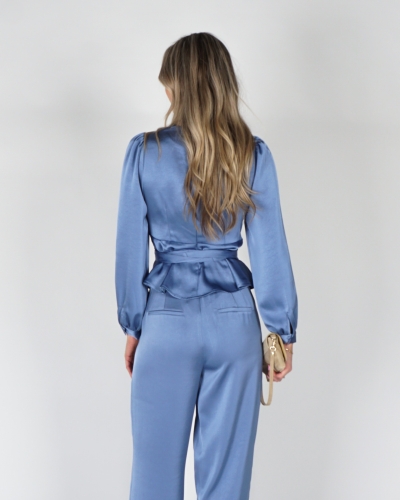 BLOUSE RISTA BLAUW