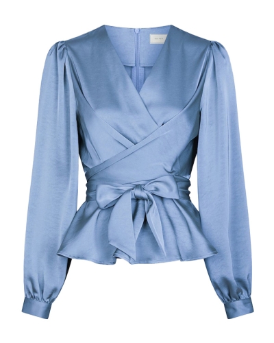 BLOUSE RISTA BLAUW