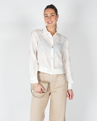 Nukus EMBROIDERY BLOUSE ECRU