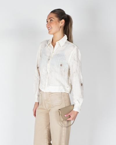 Nukus EMBROIDERY BLOUSE ECRU