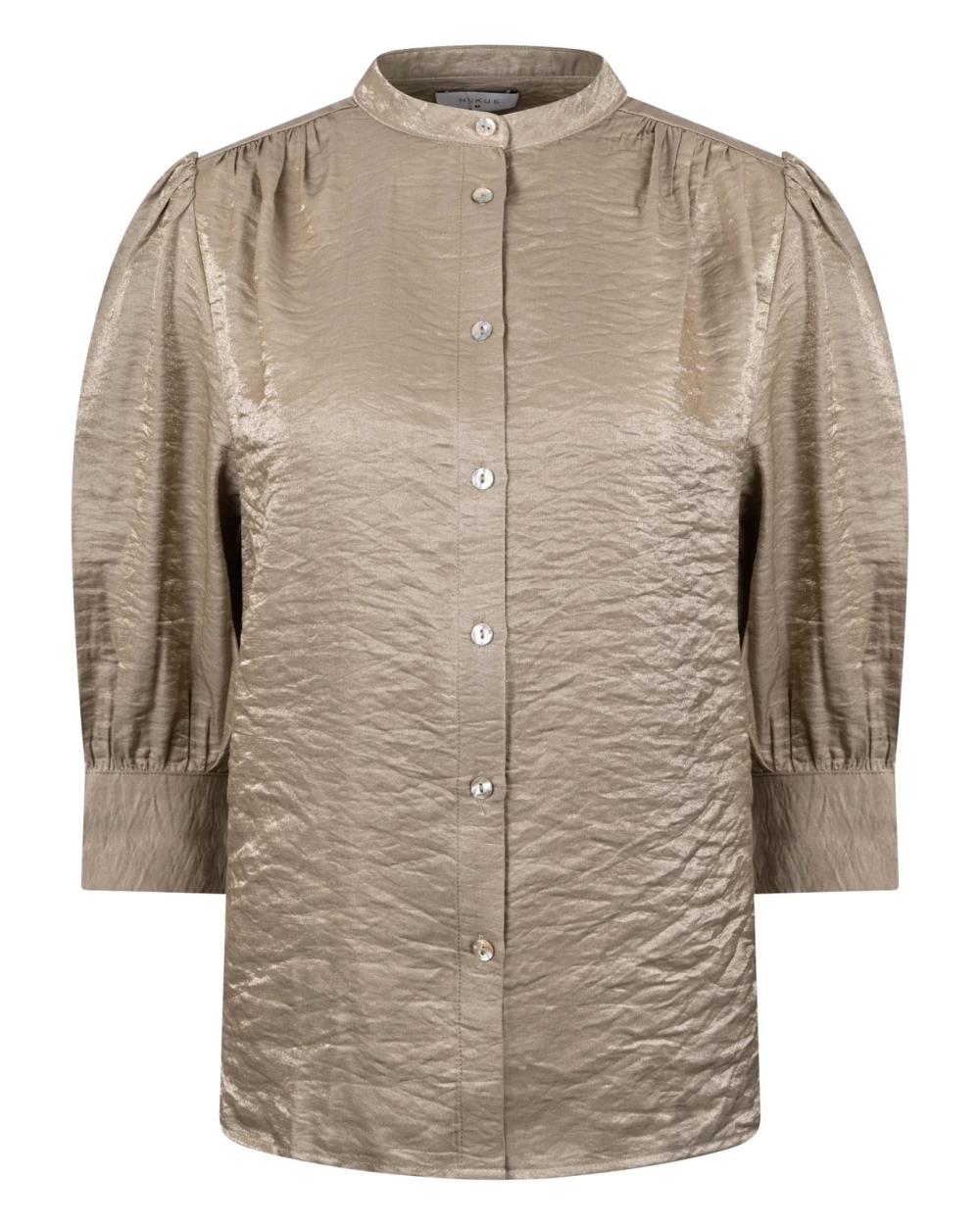 GLANS BLOUSE LILY GROEN