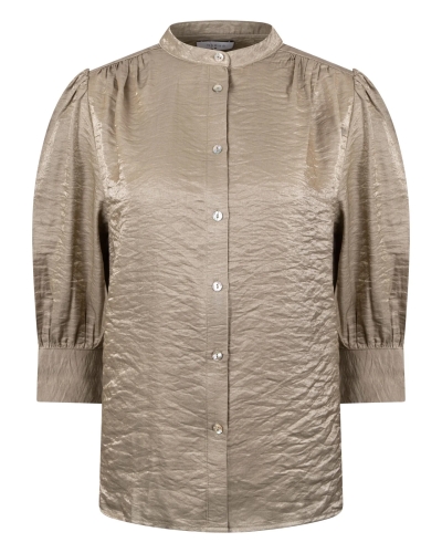GLANS BLOUSE LILY GROEN